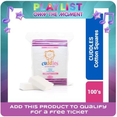 CUDDLES - Cotton Squares 100 Sheets