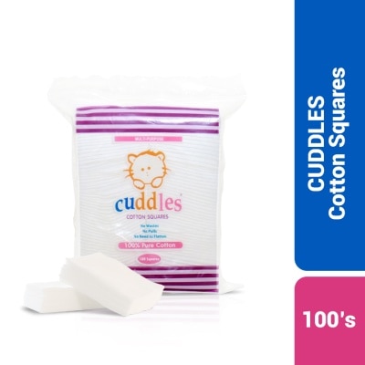 CUDDLES Cotton Squares 100 Sheets