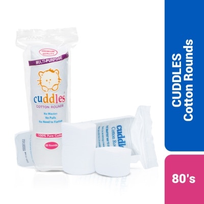 CUDDLES Cotton Rounds 80 Sheets