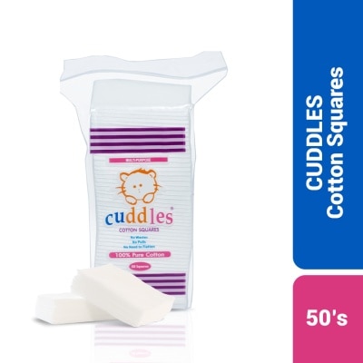 CUDDLES Cotton Squares 50 Sheets