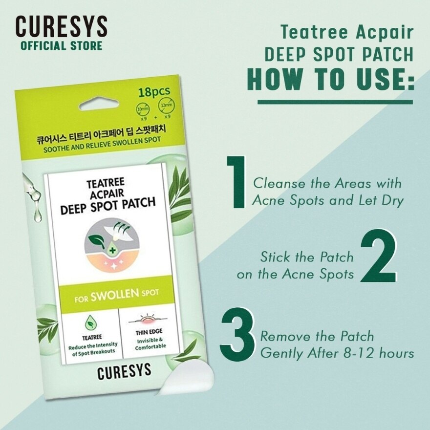 CURESYS, CURESYS Teatree ACPAIR Deep Spot Patch | Watsons Philippines