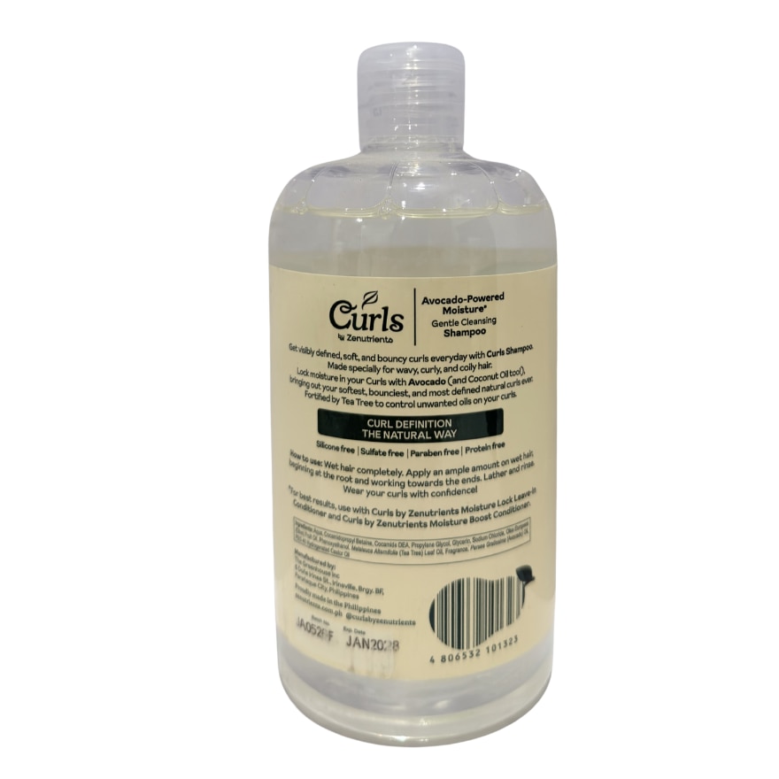 Zenutrients Shampoo Protain-Free Shampoo with Avocado & Tea Tree 500ml image