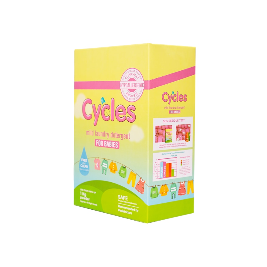 CYCLES BABY Mild Laundry Detergent For Babies 1kg Powder
