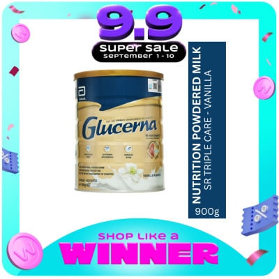 GLUCERNA - Glucerna SR Triple Care Vanilla 900g - Powdered Milk - Adult Supplement image