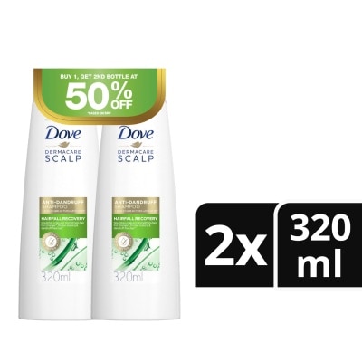 DOVE Dermacare Scalp Anti-dandruff Shampoo Hairfall Recovery 320ML BUY 1 TAKE 1