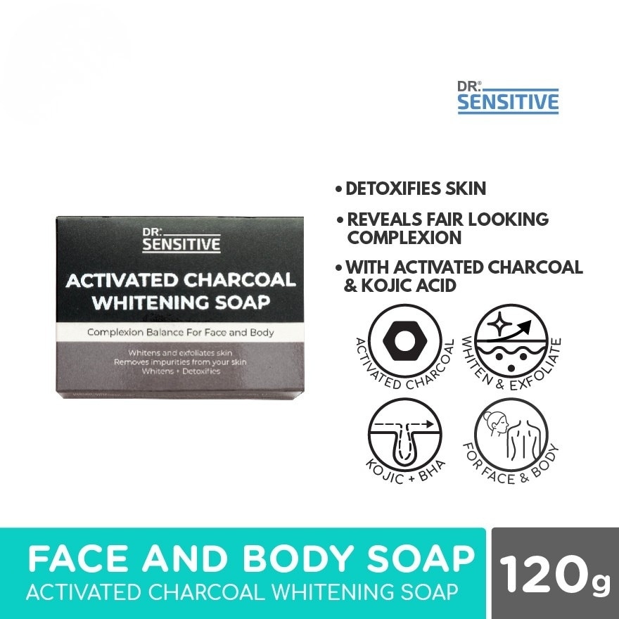 Activated Charcoal Whitening Soap 120g