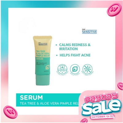 DR SENSITIVE Tea Tree & Aloe Vera Pimple Relief Serum 30ml image