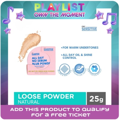 DR SENSITIVE - All Day No Sebum Blur Powder Natural 25g