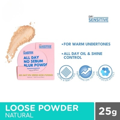 DR SENSITIVE All Day No Sebum Blur Powder Natural 25g