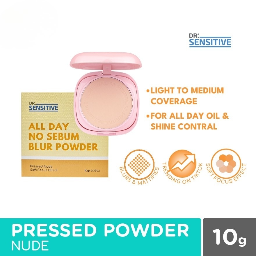 DR SENSITIVE All Day No Sebum Blur Powder Pressed Nude 10g