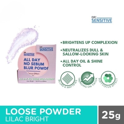 DR SENSITIVE DR SENSITIVE All Day No Sebum Blur Powder Lilac Bright 25g