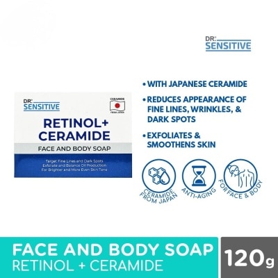 DR SENSITIVE DR SENSITIVE Retinol Plus Ceramide Face And Body Soap 120g