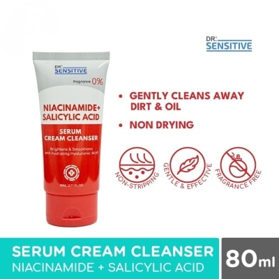 DR SENSITIVE DR SENSITIVE Niacinamide Salicylic Acid Serum Cream Cleanser 80ml
