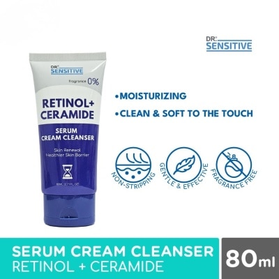 DR SENSITIVE DR SENSITIVE Retinol + Ceramide Serum Cream Cleanser 80ml