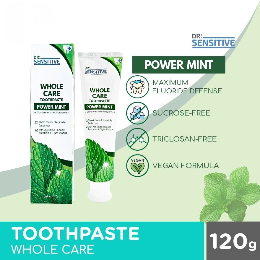DR SENSITIVE Whole Care Toothpaste Power Mint 120g