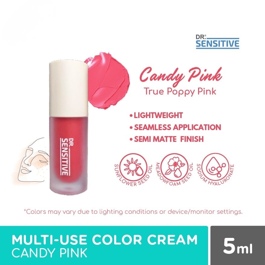 DR SENSITIVE Multi-use Color Cream Candy Pink 5ml
