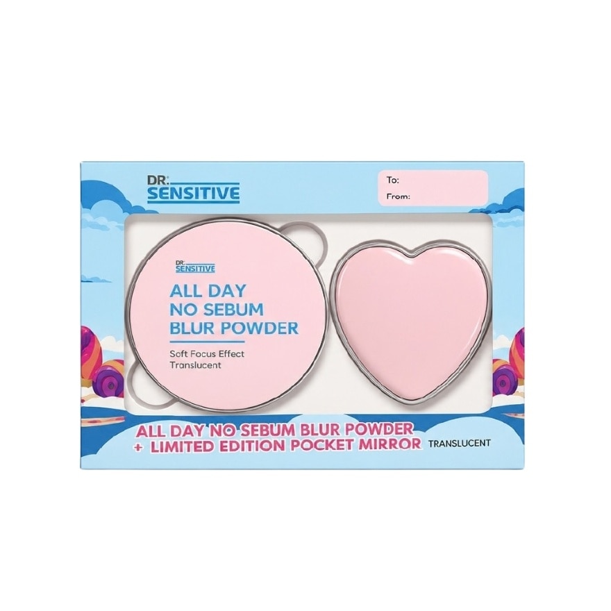 DR SENSITIVE All Day No Sebum Blur Powder Translucent with Pocket Mirror 25g image