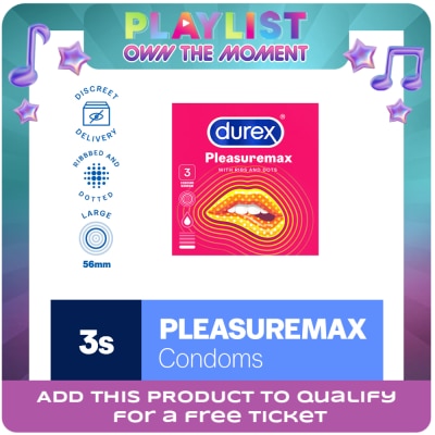 DUREX - Condoms Pleasuremax 3s