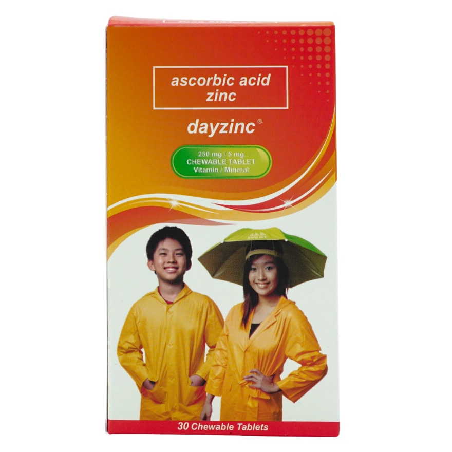 Sodium Ascorbate + Ascorbic Acid + Zinc 30 Chewable Tablets