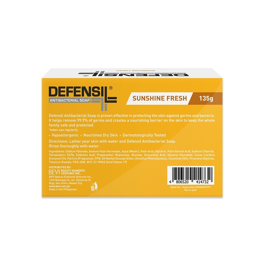 DEFENSIL Antibacterial Soap Sunshine Fresh 135g