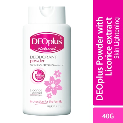 DEOPLUS Deodorant Powder w/ Licorice Extract 40G