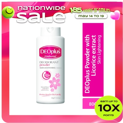 DEOPLUS - Deodorant Powder w/ Licorice Extract 80G
