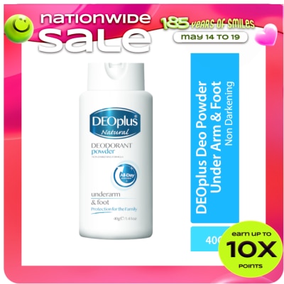 DEOPLUS - Natural Deodorant Powder 40g