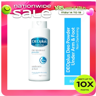 DEOPLUS - Natural Deodorant Powder 80g