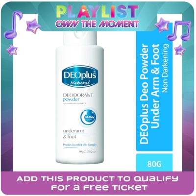 DEOPLUS - Natural Deodorant Powder 80g