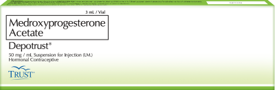 DEPOTRUST Medroxyprogesterone acetate 50 mg/mL Suspension for Injection 3mL [PRESCRIPTION REQUIRED]