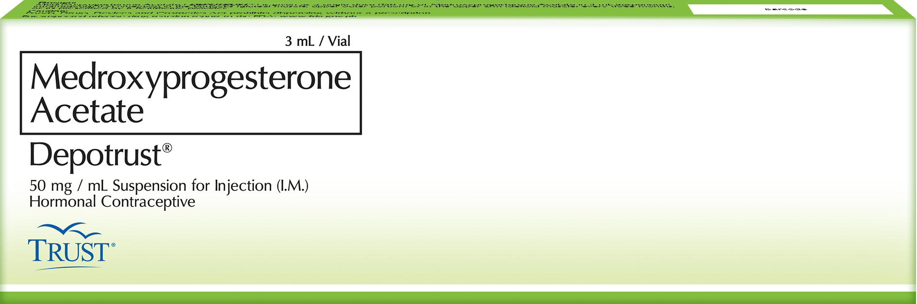 Medroxyprogesterone acetate 50 mg/mL Suspension for Injection 3mL [PRESCRIPTION REQUIRED]