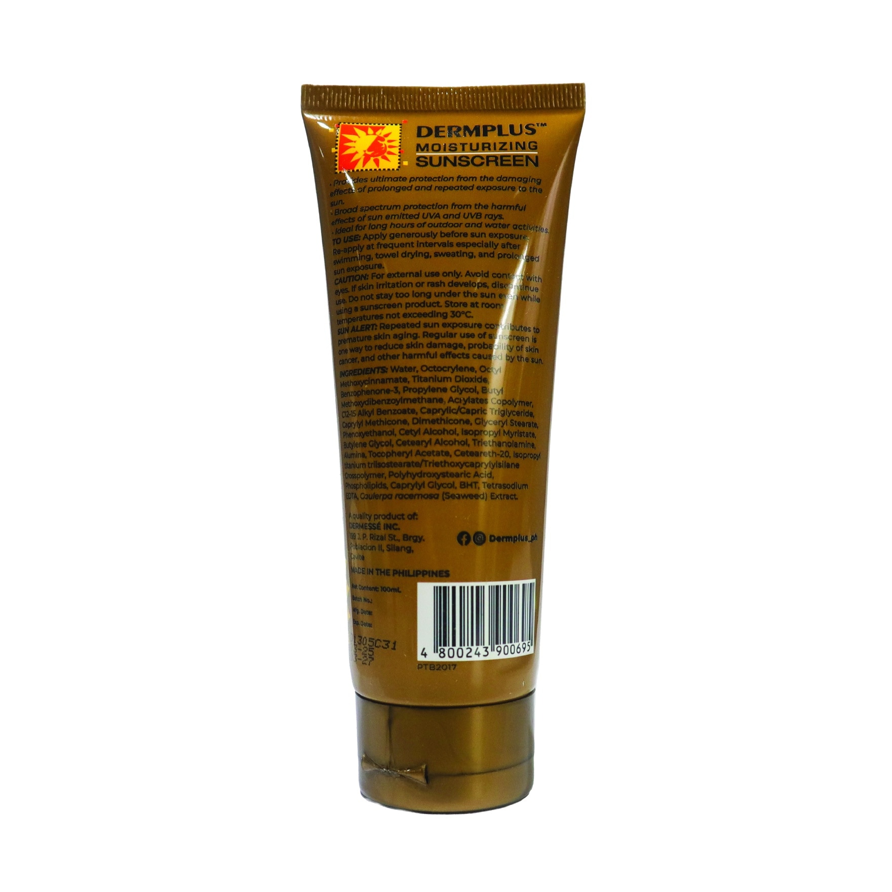 DERMPLUS Moisturizing Sunscreen SPF60 PA ++++