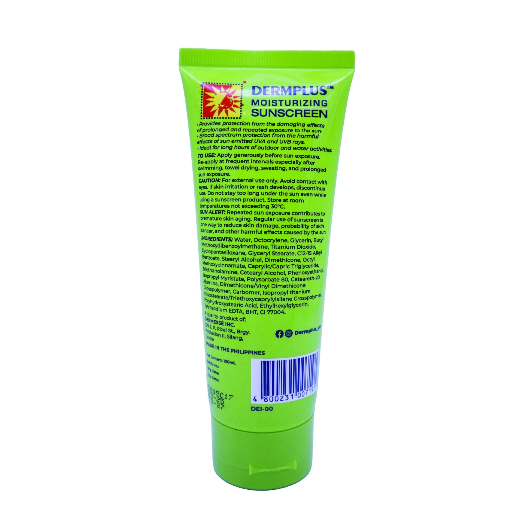 DERMPLUS SUNSCRN EXTREME SPF80 100ML