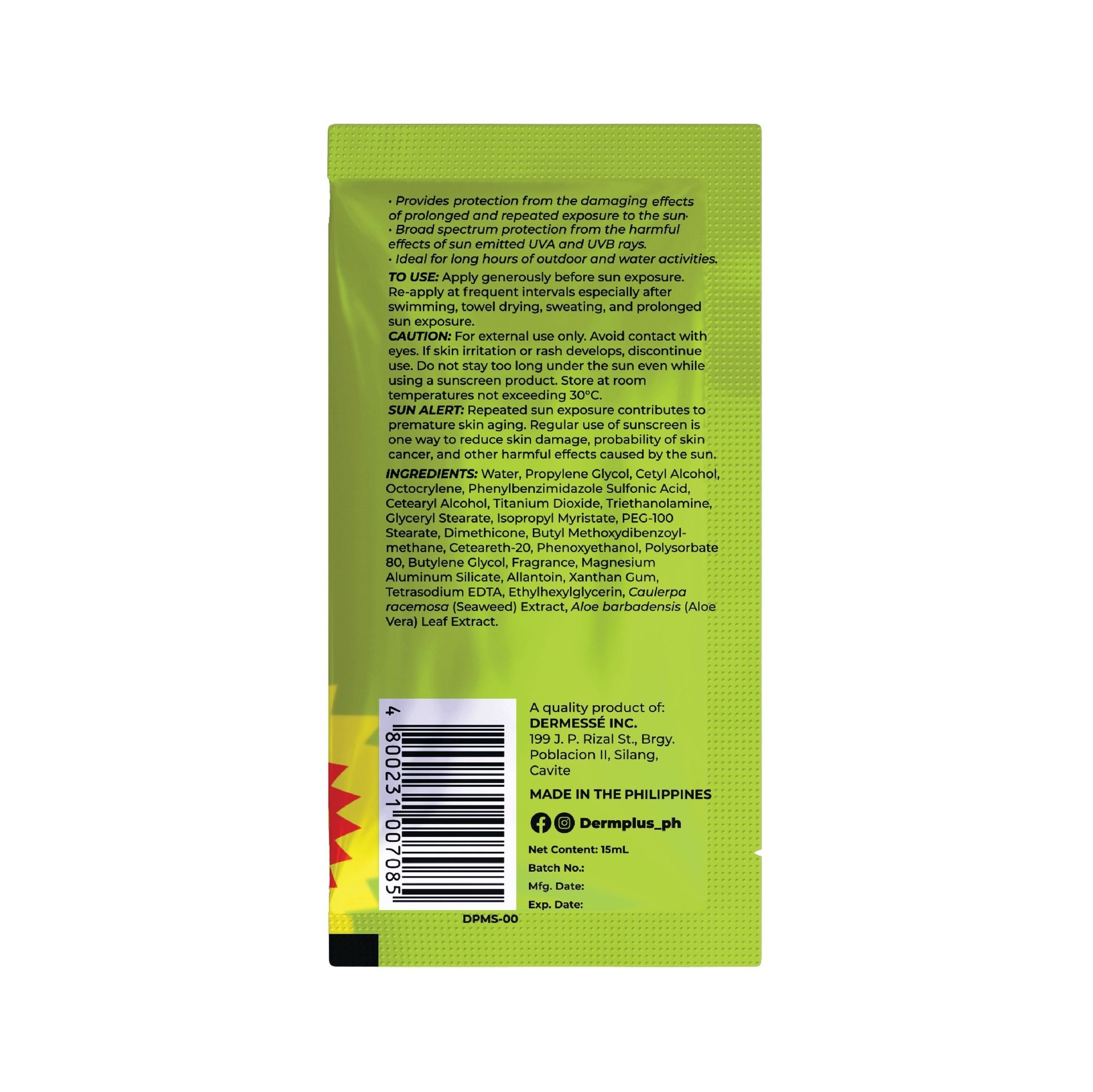 Moisturizing Sublock SPF 80 15ML