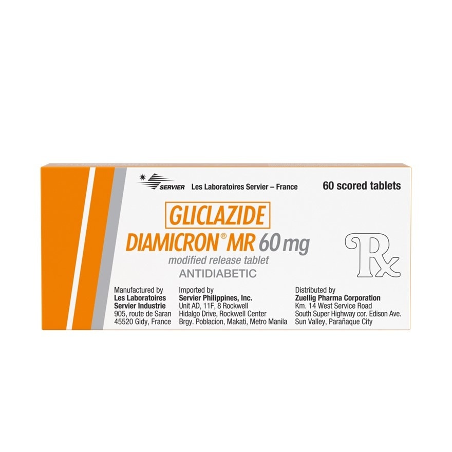 Gliclazide 60mg 1 Tablet [PRESCRIPTION REQUIRED]