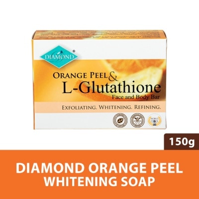 l-glutathione soap DIAMOND, Orange Peel & L-Glutathione Face & Body Bar