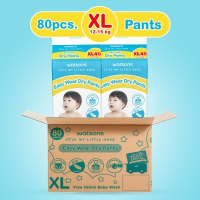 WATSONS WATSONS Baby Diaper Pants Extra Large 40 x 2 Per Carton