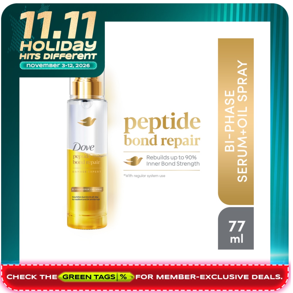 DOVE Peptide Bond Repair Hair Serum + Oil Spray 77ml image