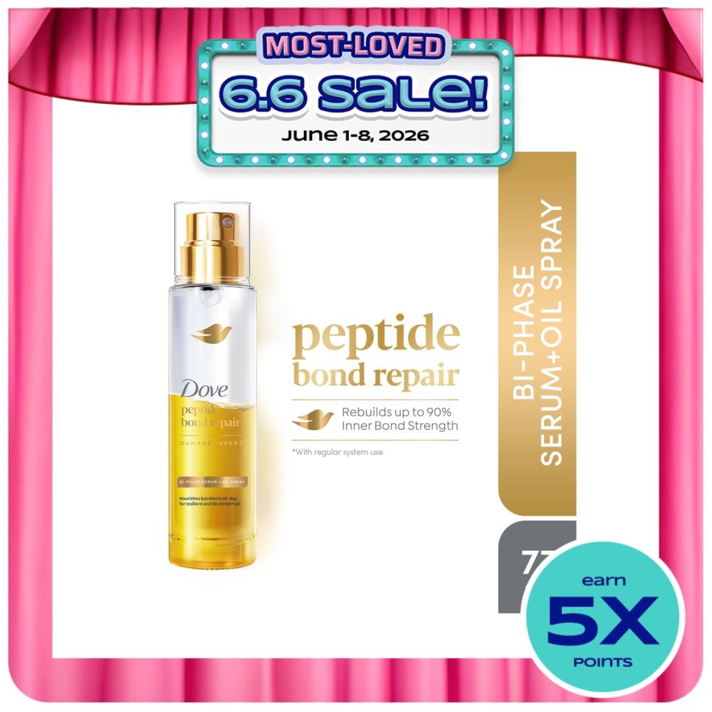 DOVE Peptide Bond Repair Hair Serum + Oil Spray 77ml