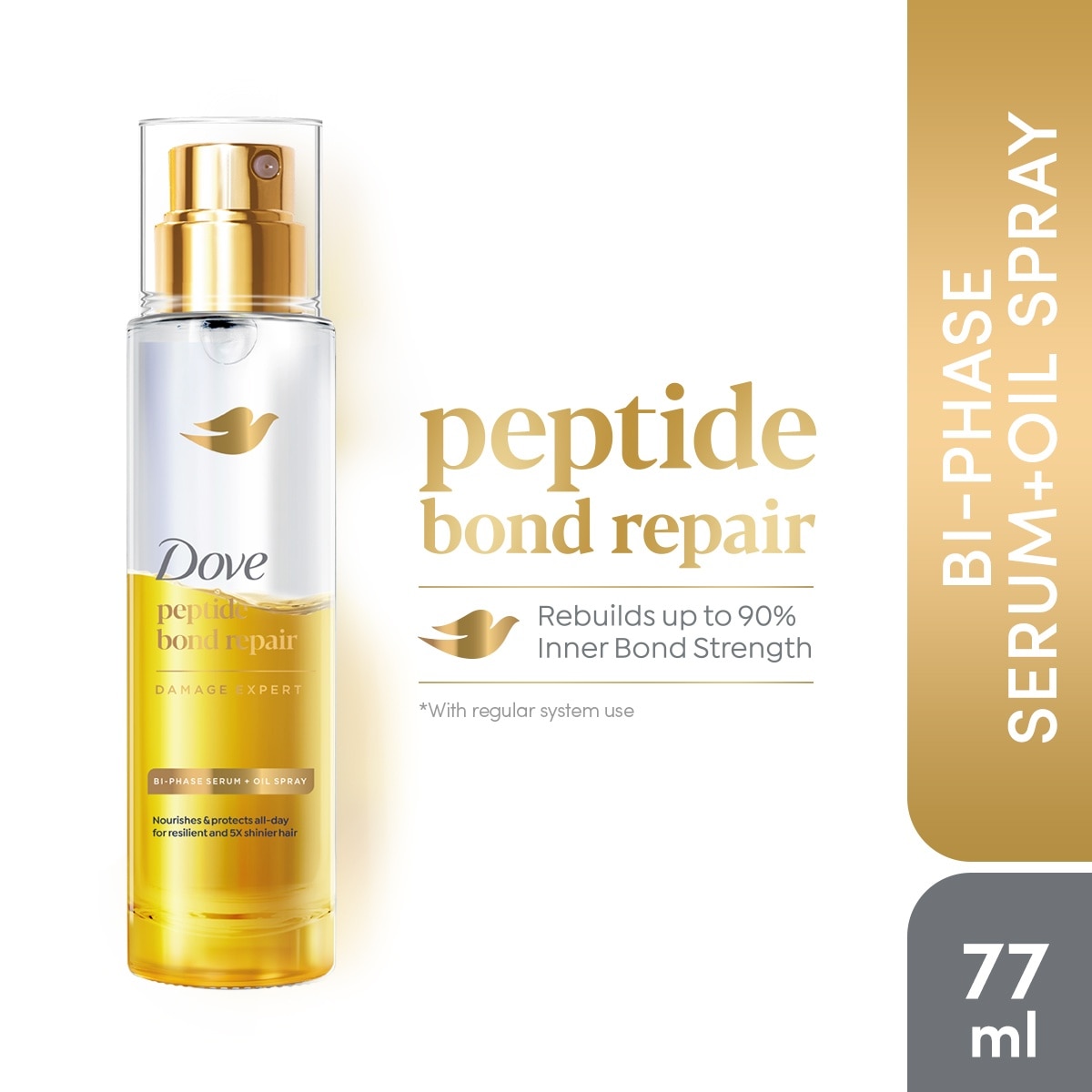 DOVE Peptide Bond Repair Hair Serum + Oil Spray 77ml