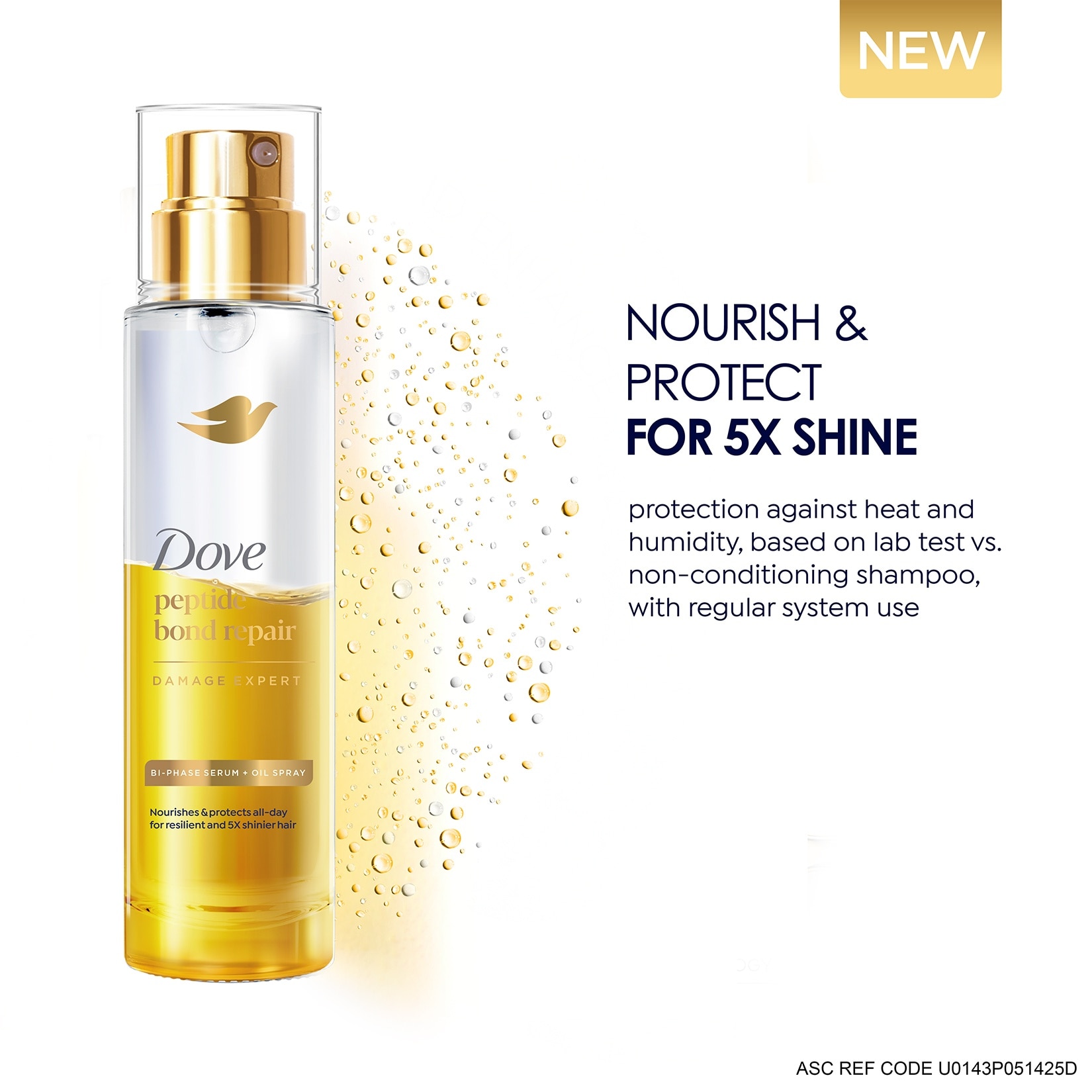 DOVE Peptide Bond Repair Hair Serum + Oil Spray 77ml
