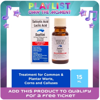 DUOFILM - Salicylic Acid + Lactic Acid Solution 167mg/150mg 15ml