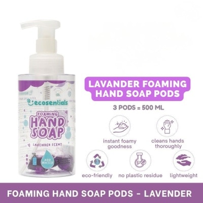 ECOSENTIALS ECOSENTIALS Foaming Hand Soap Pods Lavender Scent Starter Kit