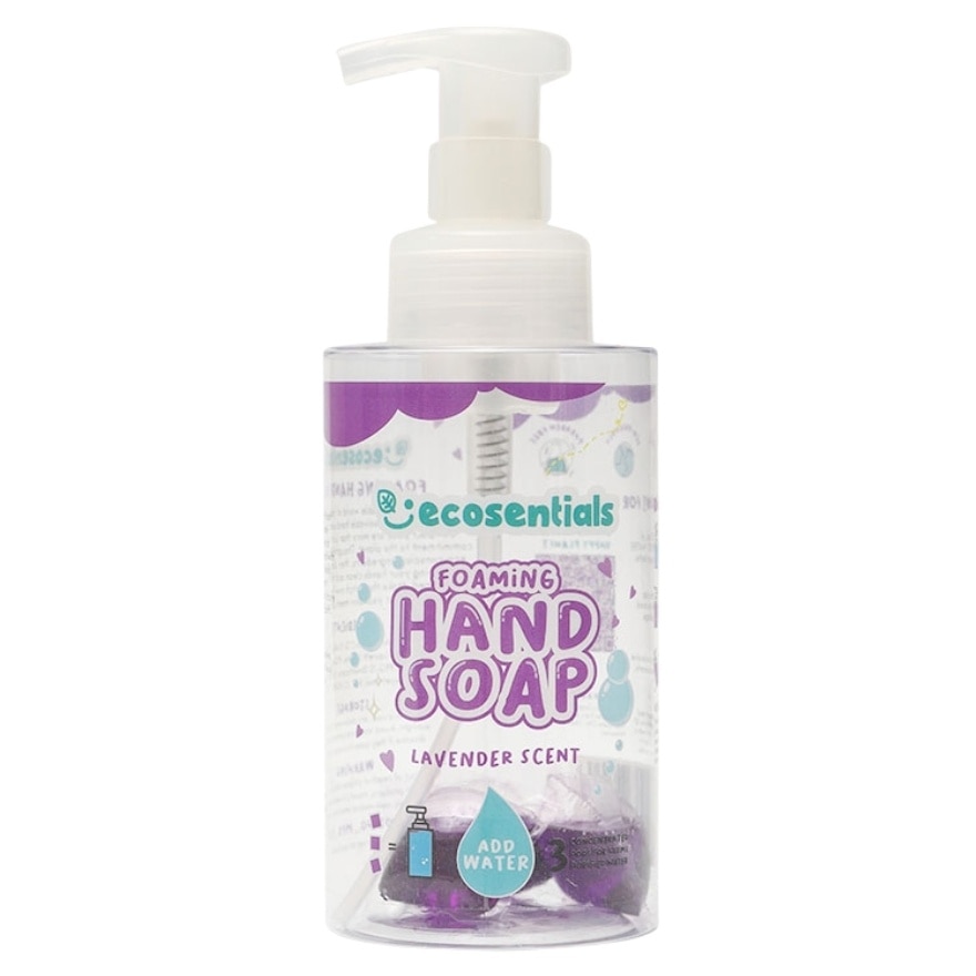 ECOSENTIALS Foaming Hand Soap Pods Lavender Scent Starter Kit