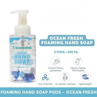 ECOSENTIALS ECOSENTIALS Foaming Hand Soap Pods Ocean Fresh Scent Starter Kit