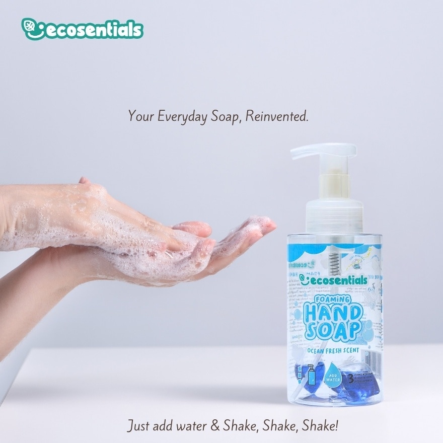 ECOSENTIALS Foaming Hand Soap Pods Ocean Fresh Scent Starter Kit