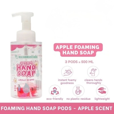 ECOSENTIALS ECOSENTIALS Foaming Hand Soap Pods Apple Scent Starter Kit