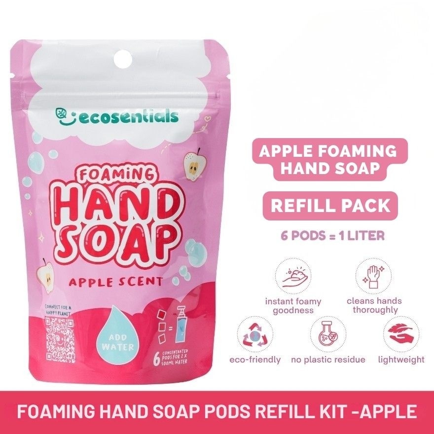 ECOSENTIALS Foaming Hand Soap Pods Apple Scent Refill Pack