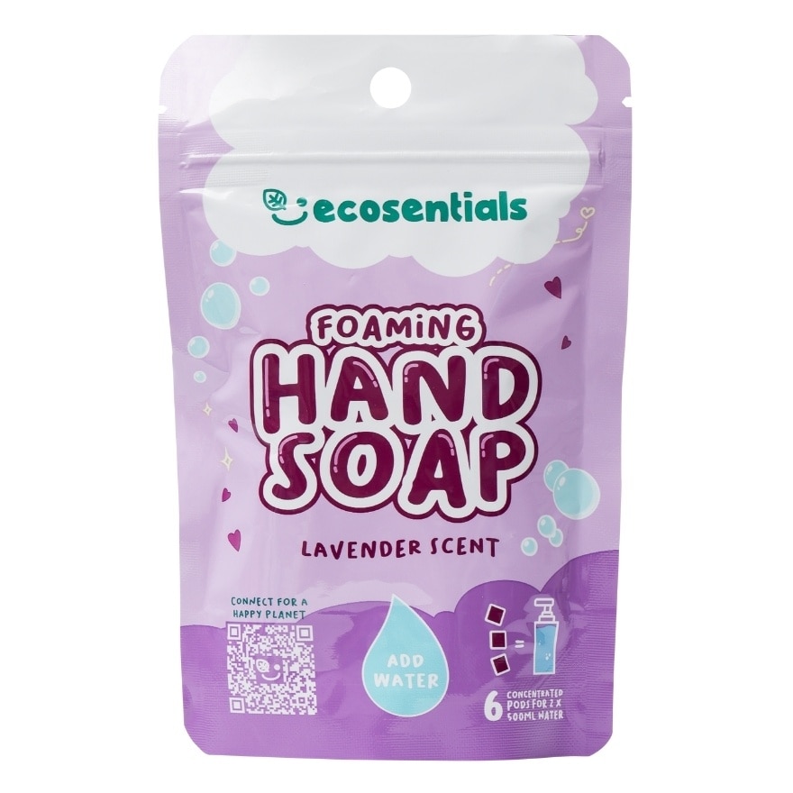 ECOSENTIALS Foaming Hand Soap Pods Lavender Scent Refill Pack