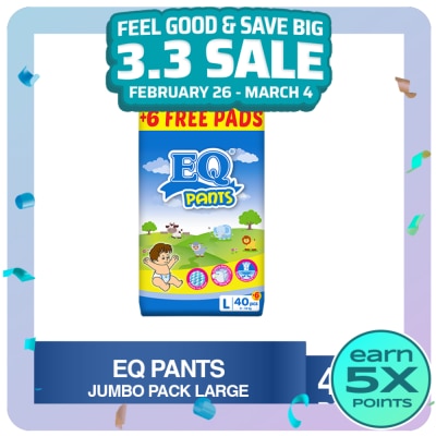 EQ Pants Jumbo Pack Large 40pcs